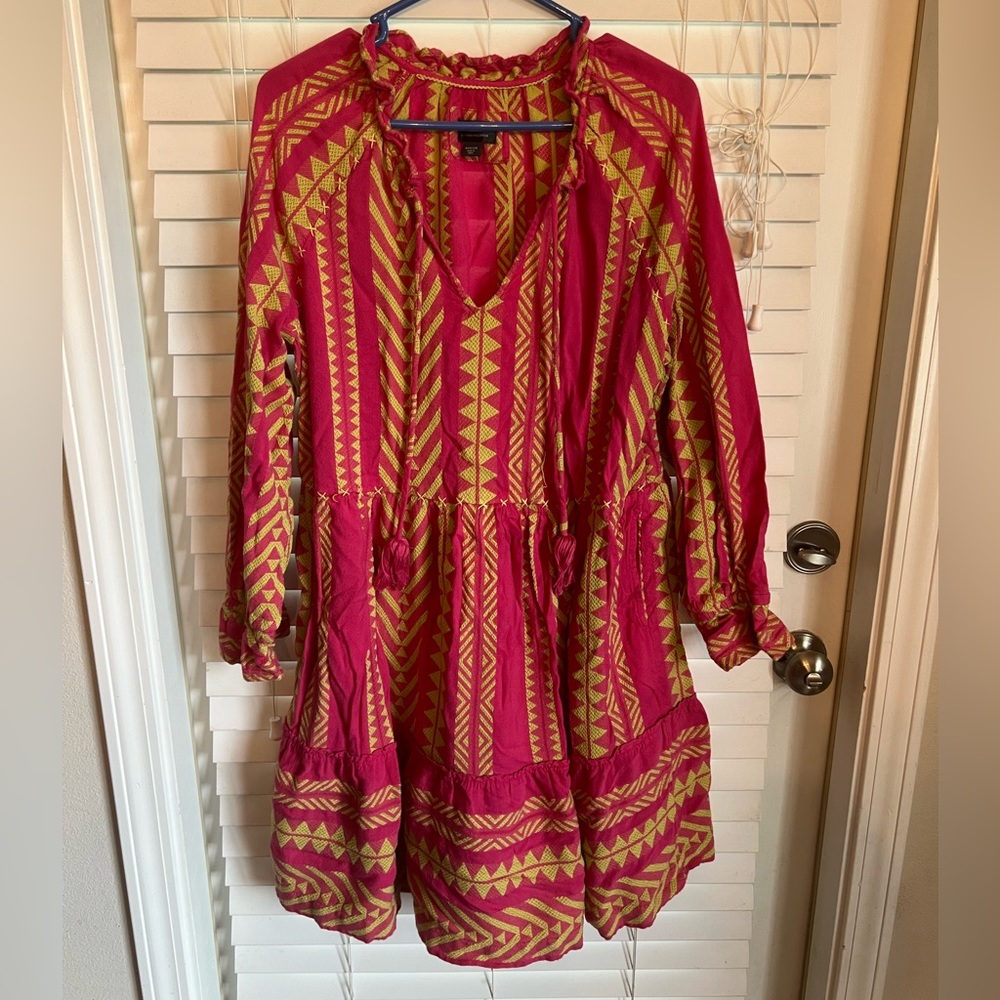 Anthropologie, women’s dress, pink, Size M